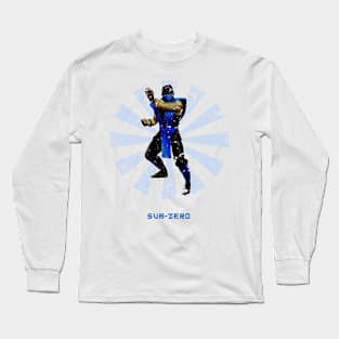 Sub Zero Retro Japanese Mortal Kombat Long Sleeve T-Shirt